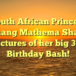 South African Princess Bonang Mathema Shares Pictures of her big 3-0 Birthday Bash!